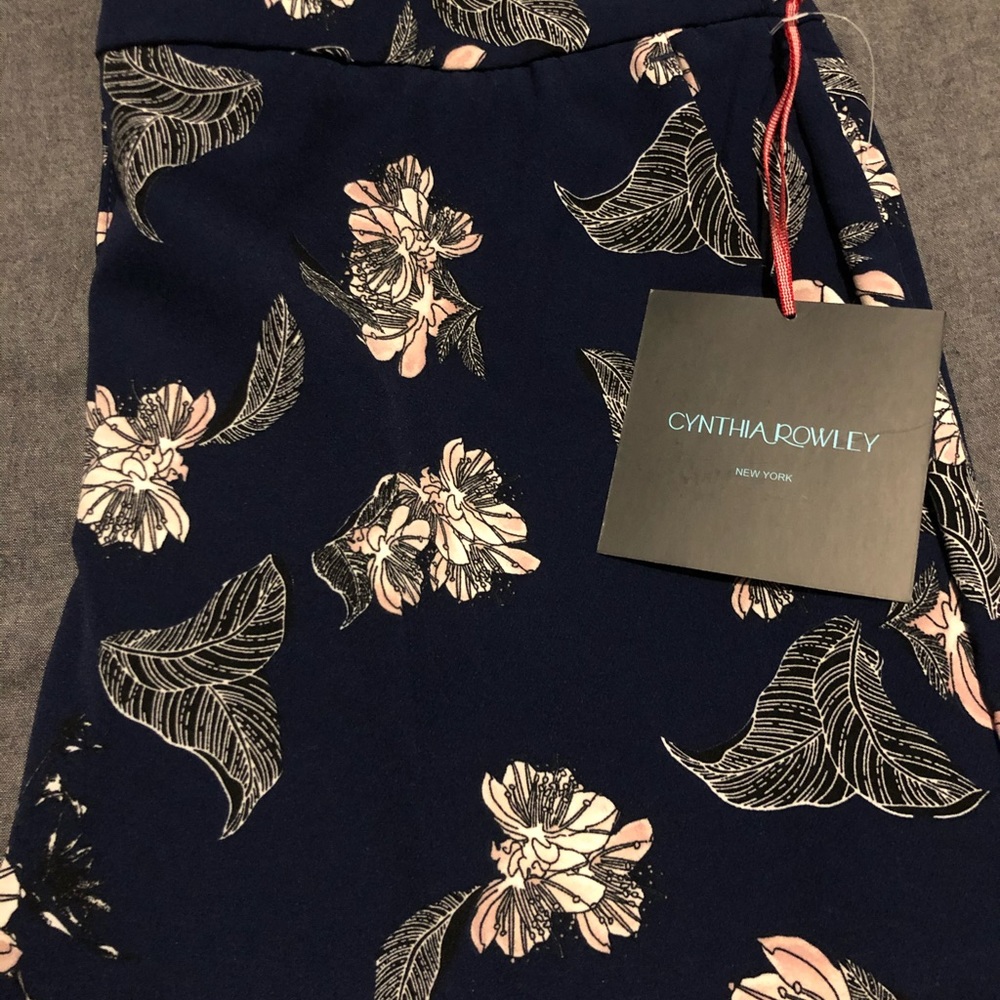 Cynthia Rowley Navy Trouser Pant - Size 10
